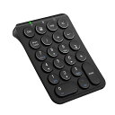 ICLEVERテンキーBLUETOOTHワイヤレス数字キーボードパンタグラフ式TYPE-C充電超薄型TABキー付きブルートゥース無線ナンバーパッド左手デバイス片手デバイスショートカットキー(2)