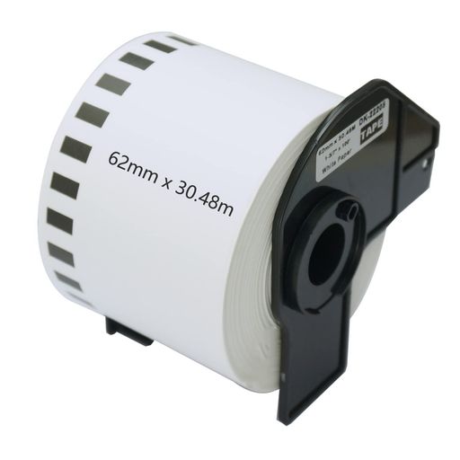 BETCKEY互換の長尺紙テープ(大)感熱紙Brother用ブラザーDK-2205(62mmx30.48m)対応機種:感熱ラベルプリ..