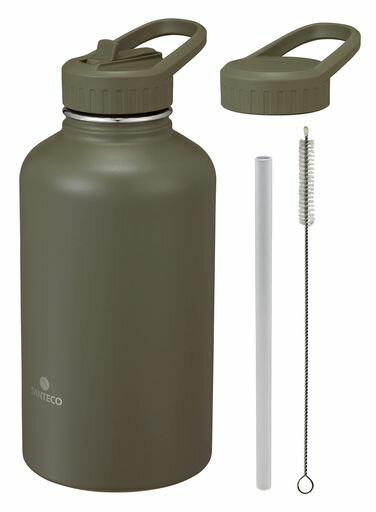 シービージャパン(CBJAPAN)水筒スポーツボトルカーキ直飲みストロー[2WAYタイプ]真空断熱2層構造1.9LSO..