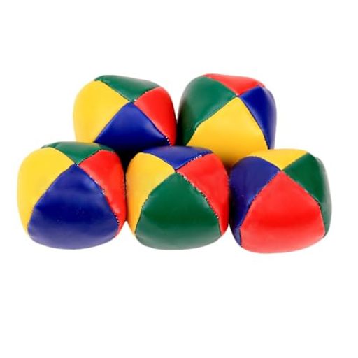サムコスお手玉ジャグリングボール5個セットカラフルジャグリングボールおもちゃ練習入門サンドボールセット