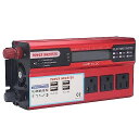ONGWANDCからACへ電力インバーター回路保護シガーライターポート4USB充電ポート500W電力インバーターゲームコンソール用100-120V出力(24V)