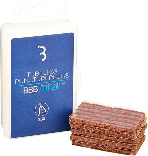 BBB(ビービービー) 自転車工具 チューブレスツール パンクチャー補充用タイヤプラグ 25個セット 3.5mm ブラウン BTL-209