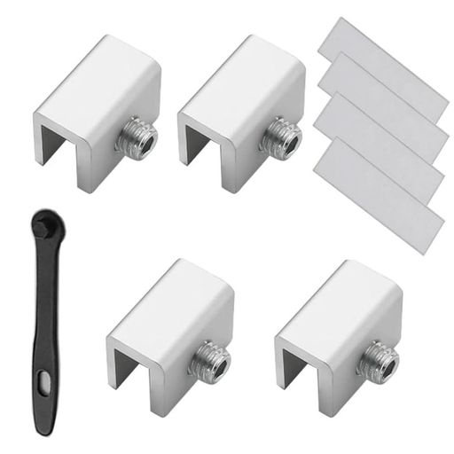 Security Equipments - 窓用ロック 引き違い窓ロック アルミ合金 網戸ストッパー 窓枠固定金具 セキュリティロック 専用ロック 工具付属 穴あけ不要 調整可能 子供、ペット用 防犯対策 転落防止 取り付け簡単 …