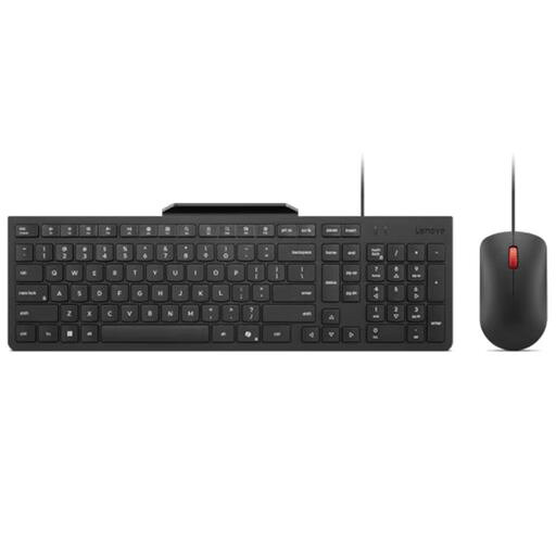 Lenovo ベーシック USBキーボード&amp;マウス 日本語 Copilotキー メディアコントロール 解像度2000DPI 有線接続 【有線接続でプラグアンドプレイによる簡単な利用と利便性を追求した快適な使い心地】 USB Type-Aケーブルによる安定の有線接続、プラグアンドプレイに対応し、PC側のポートに接続するだけでご利用が可能 撥水加工が施されたキーボード、Fnキーでメディアコントロール(音量調整、ミュートなど)が可能 (ホットキー(Fnキー)をご利用いただく前にドライバーのインストールが必要) 【両利き設計マウス、光学式センサーと解像度2000DPIで生産性向上】 マウスは利き手に左右されない、両利き用グリップデザインを採用 側面は、曲線を描いた形状で手にフィットしやすく快適なグリップ感を実現 光学式センサーと解像度2000DPIでより正確なマウス操作に貢献
