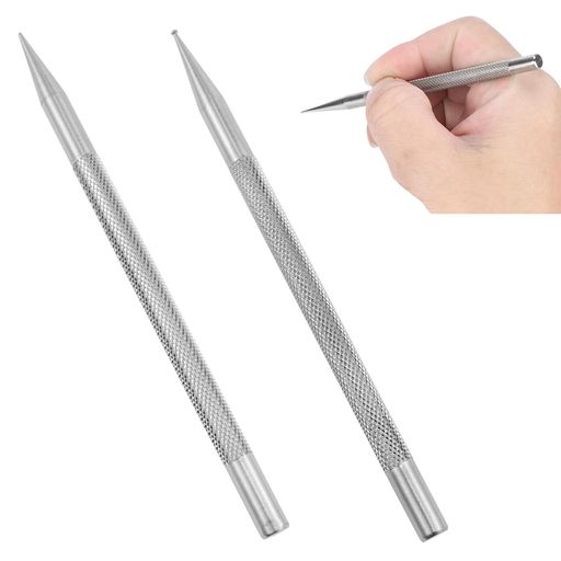 【包装内容】先端が尖ったタイプと丸みを帯びたタイプの2本セット。サイズ:12x0.6CM、カラー:シルバー。 【素材】ステンレス製で摩耗や破損に強く、長期間ご使用いただけます。 【使いやすさ】軽い力でレザーや紙にしっかりとした線が引けます。型紙のなぞり描き、縫い目の位置決め、デザイン転写など、創作作業をスムーズかつ効率的にサポートします。 【滑り止め加工】指にフィットする滑り止めテクスチャー加工を施し、長時間の作業でも安定した操作性を実現します。 【多様なシーンで活躍】レザークラフト:型紙なぞり・縫い目マーキング・装飾線入れ;ペーパークラフト:折り目付け・図案転写・テンプレートなぞり;工作教室:お子様の安全なトレーニング用として;ちょっとした場面:簡易的な測りやペーパーナイフの代用としても。