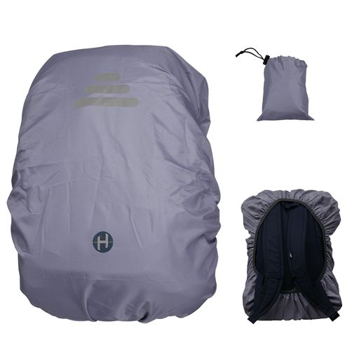 [Winfox]リュックカバー60L防水レインカバー3本反射テープ高耐久ザックカバー撥水梅雨対策登山通学通勤自転車軽量コンパクト収納袋付き[シルバー]