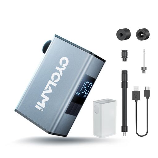 CYCLAMI自転車空気入れ150PSI気圧表示携帯電動ポンプ携帯ポンプ小型電動空気入れ米式仏式バルブ対応軽量自動充電式