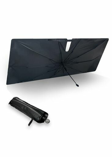 メルテック(meltec)サンシェード傘型車用パラソルシェードMサイズ断熱遮光遮熱UVカット(骨組み:約125x7..