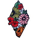 美しい色とりどりの花刺繍のバッジのアイロン付けまたは縫い付けるワッペン