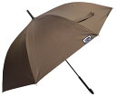 長傘日傘晴雨兼用メンズレディース大きいワンタッチジャンプ親骨65cm内側コーティングUV99.9%カット一級遮光UPF50+遮熱ユニセックスブラウン