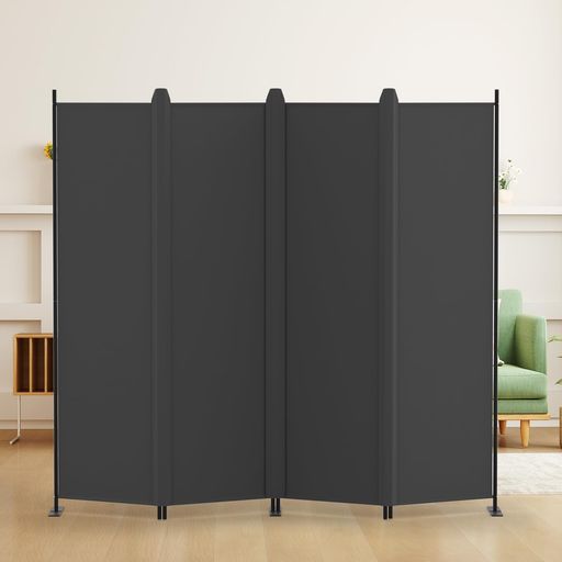 KELIXUパーテーション間仕切り4連自立式衝立カバーストリップ付き高さ1.8mx幅2.28m布タイプ折りたたみ..