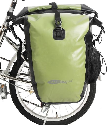 【AFISHTOUR】防水自転車パニアバッグ-50Lサドルバッグ自転車リアラック用-食料品やノートパソコン用の..