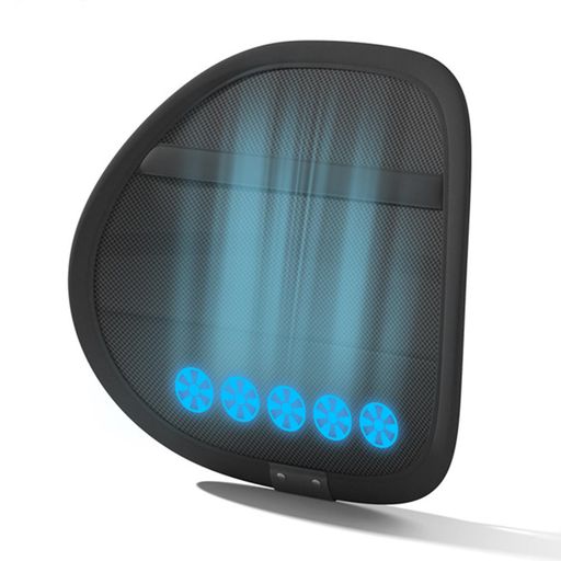 「5つ大型ファン内蔵で背中に風を送る」HANSHUMYファン付きのクッションシートクーラーシートクールUSB..