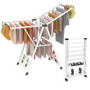 GIANTEX物干しスタンド折りたたみ式組み立て不要幅141cm洗濯物干し室内物干しタオルハンガータオル掛け服の乾燥ラック靴掛けラックベランダものほし布団干し部...