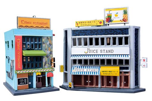 建物コレクション 建コレ171 エスニック料理屋・ジューススタンド ジオラマ用品