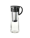 HARIO(ハリオ) 水出し珈琲ポット ブラック 1000ML コーヒー ピッチャー コールドブリュー 日本製 MCPN-14-B