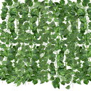 BACUCINE人工観葉植物フェイクグリーンポトス36本セット造花グリーン2.1M吊り下げ壁掛け吊るし藤垂れる観葉植物インテリアガーデニングリアルDIY飾り枯れ...