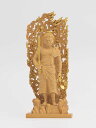 極小仏不動明王11.5cm(木製:ツゲ金泥仕上)_仏像フィギュア木彫り置物(GSBふどうみょうおう
