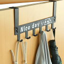 Aikennドアハンガードア掛けハンガー壁掛けハンガー6連フックハンガーフック扉フックドア掛けフックウォールハンガーパンダ収納フック鍵かけ帽子掛け洋服掛けコート...