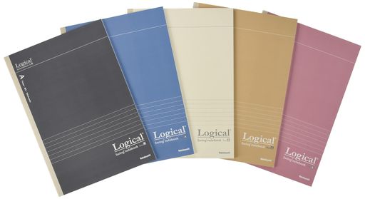 ナカバヤシスイングロジカルノートセミB5/A罫/30枚ダルトーン5冊パックNB513A-5P