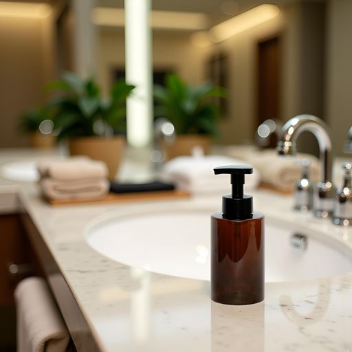 ダイカ泡ソープディスペンサー500mL(茶)フォームポンプ詰替用泡ボトル業務用大容量学校ホテル商業施設..