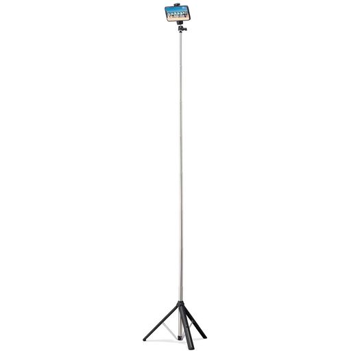 エレコム三脚ロングタイプ最大160cm【iPhone/Android用】アクセサリーシュー付ブラックP-STSRSLBK