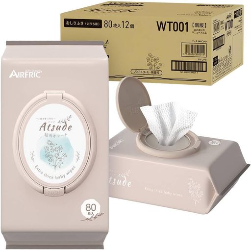 ETPI AIRFRIC ベビーおしりふきシート 80枚x12個