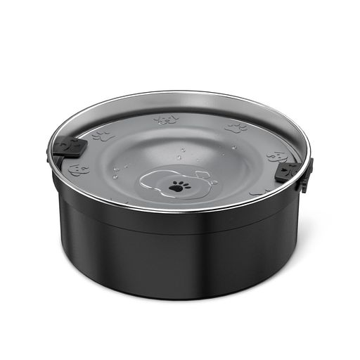 PurazQyn 犬 水飲み器 給水器 水こぼれ防止 フローティングボウル 1.5L むせ防止 ...
