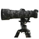 ROLANPROレンズカバー|適用ニコンZ180-600mmF/5.6-6.3対応|望遠レンズ用カモフラージュカバー|3層構造保護、防水|カラー番号:#18黒色(MY-436)