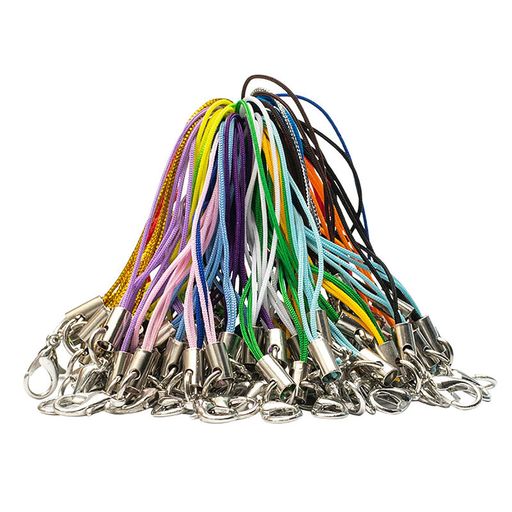 WUDQIJIストラップカニカンフック付きストラップ金具キーホルダーストラップ100本セットストラップカニ..