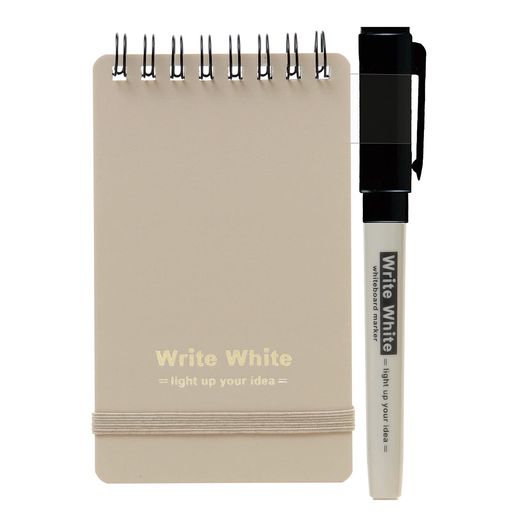 学研ステイフルホワイトボードノートWriteWhiteメモB7変形ベージュD06522