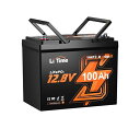 LITIME12V100AHリン酸鉄リチウムイオンバッテリーBLUETOOTH機能リアルタイム情報表示対応リモート操作可能小型GROUP24サイズ1280WH電力量100A充放電電流4000~15000回サイクル