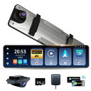 ドライブレコーダーミラー型前4K+後2.5K【最新CARPLAY対応、ANDROIDAUTO対応】11.26インチ高耐久TYPECバックカメラ人気で強くお勧めドラレコGPSWDRHDR超鮮明夜間暗視デジタルインナーミラー再生(2)