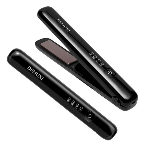 DEMUXIコードレスヘアアイロンストレートミニストレートアイロン持ち運び便利USB充電式セラミックカール2way前髪両用4段階温度調節男女兼用コンパクト軽量家庭/旅行用(ブラック) DEMUXIコードレスヘアアイロンストレートミニストレートアイロン持ち運び便利USB充電式セラミックカール2way前髪両用4段階温度調節男女兼用コンパクト軽量家庭/旅行用(ブラック)