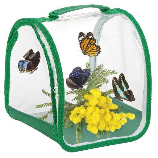 1 【商品詳細】セット内容:昆虫観察ケージx1個、サイズ:展開時サイズは約20x20x20cm折りたたみ時サイズは約30x24x2cm、製品素材:透明PVC+600Dオックスフォード布。 【丈夫なメッシュ構造】メッシュパネルで通気性が良く、...