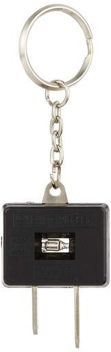 ジェフコム(Jefcom)エレチェッカーキーホルダータイプコンセント検電器DE-100ブラック