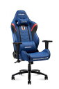 エーケーレーシングAKRacingゲーミングチェアサッカー日本代表ver.デスクチェアブルー高耐久PUレザー180度リクライニング在宅リモート大
