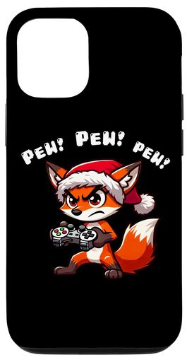 iPhone 13 Funny Red Fox ゲーマー ピュービデオゲーム クリスマス 男の子 子供 スマホケース