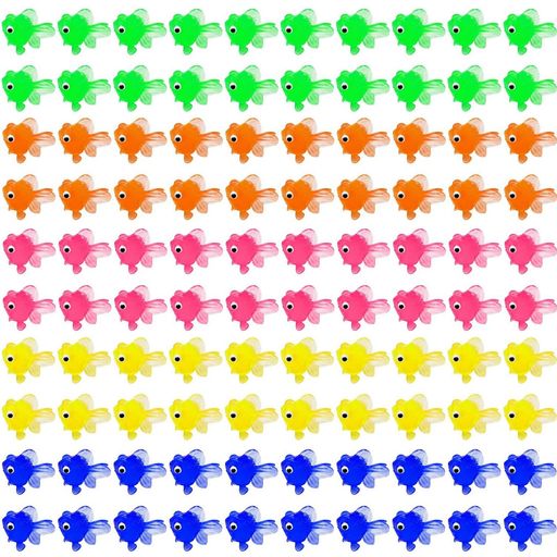 HUIKKJP金魚すくいおもちゃ縁日おもちゃミニ金魚うき金魚お風呂お祭り装飾混色100個セットの商品画像