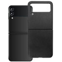 エレコムGalaxyZFlip35GレザーケースオープンブラックPM-G215PLOBK