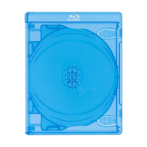 COMCOMBDケース(ブルーレイケース)6枚収納Blurayロゴ付【5個セット】クリアブルー