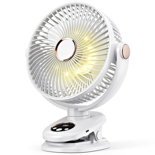 iNeiboUSB扇風機卓上扇風機【自動首振り&10000mAh電池内蔵】キャンプ扇風機USBファンサーキュレーター卓上小型クリップLEDライト搭載TYPE-C急速充電風量5段階調節最大40時間連続使用電池残量表…