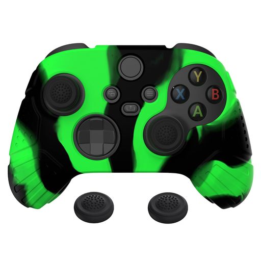 eXtremeRatePlayVitalGuardian版XboxSeriesX/Sコントローラーに対応用アンチスリップシリコーンカバースキン、ブラックの親指グリップキャップ付き、Xbox eXtremeRatePlayVitalGuardian版XboxSeriesX/Sコントローラーに対応用アンチスリップシリコーンカバースキン、ブラックの親指グリップキャップ付き、Xbox