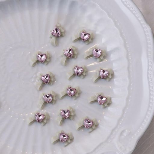 ネイルパーツ【20個セット】3Dネイルツールラインストーン大きめリボン収納ボックス付き3dパーツデコパ..