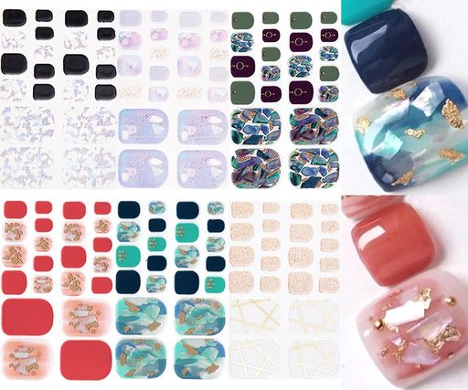 NAILDOKI6種類損傷のない足の爪ネイルシールネイルステッカーネイルラップネイルアクセサリーリアルネイルジェールステッカー女性可愛い人気おしゃれな上級 NAILDOKI6種類損傷のない足の爪ネイルシールネイルステッカーネイルラップネイルアクセサリーリアルネイルジェールステッカー女性可愛い人気おしゃれな上級