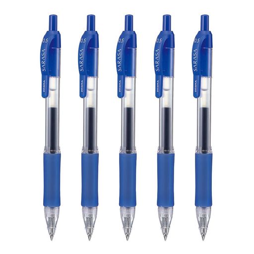 ゼブラ ジェルボールペン サラサ 0.5mm 青 5本セット P-JJ3-BL5-AZ