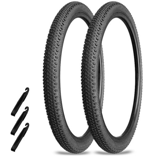 COBIVIマウンテンバイク自転車タイヤ自転車タイヤ26インチノーパンク2本セットクロスバイク耐久厚くする20x2.12524x1.9526x1.95インチ折り畳み式交換用フレンチロングバルブ60mm(黒