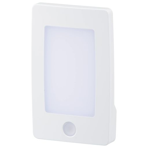 オーム電機LEDナイトライト明暗センサー薄型白色LED