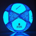 ADMECOO光るサッカーボール暗闇で光るサッカーボールサイズ3/4/5ニードルとポンプ付きメンズユース大人用ナイトゲーム(4号)(4)