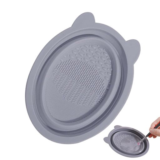 PAVIKE化粧ブラシクリーナーボウルシリコンブラシクリーナー化粧ブラシクリーナーボウル折り畳み式メイクアップブラシクリーニングボウル旅行、美容サロン、ホテル、アパートのための…